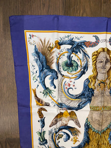 Hermes Silk Twill Scarf “Ceres” by Francoise Faconnet.