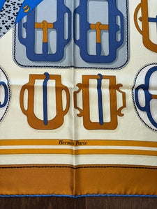 Hermes Wash Silk Scarf “Les Leopards Modernes” by Christiane Vauzelles and Françoise de La Perrière.