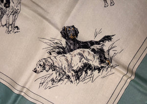 Hermes Silk Scarf «Race de chiens de chasse lI » by Karl Reille.