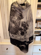 Load image into Gallery viewer, HERMES Cashmere/Silk Shawl “Clair de Lune” by Dimitri Rybaltchenko 140.