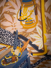 Load image into Gallery viewer, Hermes Silk Twill Double Sided Scarf Les 12 Leopards by Jin Kwon