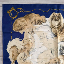 Load image into Gallery viewer, Hermes Silk Twill Scarf «Pékinois» by Xavier de Poret