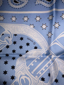 Hermes Silk GM Shawl “Eperon d’Or Bandana” by Henri d’Origny 140.