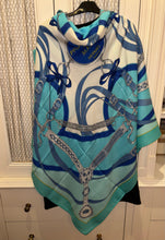 Load image into Gallery viewer, Hermes Cashmere/Silk Shawl “La Promenade du Matin” by Henri d'Origny 140