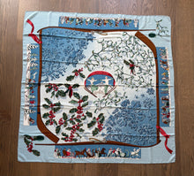 Load image into Gallery viewer, Hermes Cashmere and Silk GM Shawl “Neige d’Antan” by Cathy Latham 140