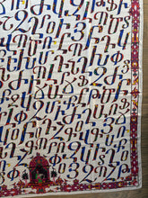 Load image into Gallery viewer, Hermes Cashmere and Silk GM Shawl “Lettres d’Erevan” by Karen Petrossian 140.