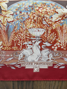 Special edition Hermes Silk Scarf “Reverie Pompéienne” by Laurence Bourthoumieux (Toutsy)