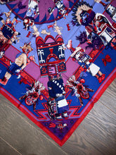 Load image into Gallery viewer, Hermes Cashmere/Silk Shawl “Kachinas” by Kermit Oliver 140