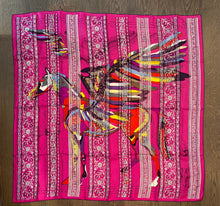 Load image into Gallery viewer, Hermes precious embroidered Silk Shawl “Pegase d’Hermes Au Bloc” 140