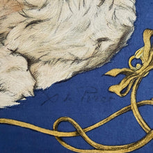 Load image into Gallery viewer, Hermes Silk Twill Scarf «Pékinois» by Xavier de Poret