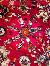 Load image into Gallery viewer, Hermes Cashmere/Silk Shawl “Kachinas” by Kermit Oliver 140