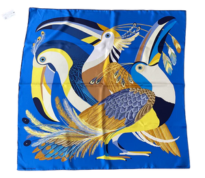 Hermes 100% Silk Scarf «Toucans de Paradis » by Katie Scott.