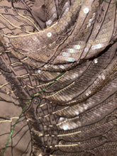 Load image into Gallery viewer, Exceptional beaded Hermès silk chiffon shawl “Le Pegase Lumiere” 140