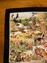 Load image into Gallery viewer, Limited edition Hermes Silk Twill Scarf “Madison Avenue” by Kermit Oliver.
