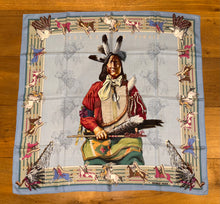 Load image into Gallery viewer, Hermes Cashmere and Silk Scarf “La Pani Shar Pawnee” by Kermit Oliver.