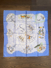 Load image into Gallery viewer, Special edition Hermes Silk Twill Scarf “Les Triples et smiles” by Nicole Lambert.