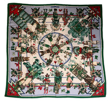 Load image into Gallery viewer, Hermes Cashmere/Silk Shawl “Kachinas” by Kermit Oliver 140