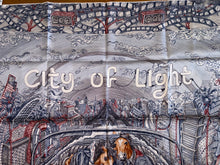 Load image into Gallery viewer, Hermes Silk Scarf «City of Light» designed by Elias Kafouros