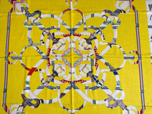 Load image into Gallery viewer, Hermes Cashmere/Silk Shawl “Eperon d’Or et Tenues de Jour” by  Henri d'Origny and Jacques Eudel 140