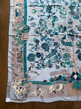 Load image into Gallery viewer, Hermes Silk Plume GM Shawl “Fantaisies indiennes” by Loïc Dubigeon 140.