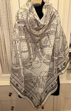 Load image into Gallery viewer, Hermes Cashmere and Silk GM Shawl “Mors a Jouets Bandana” by Sophie Koechlin 140.