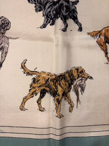 Hermes Silk Scarf «Race de chiens de chasse lI » by Karl Reille.