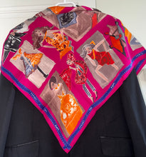 Load image into Gallery viewer, Hermes Vintage Silk Scarf “J'aime mon Carré” by Saw/Adaptation Studio