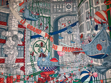 Load image into Gallery viewer, Hermes Silk Scarf “Le Grand Prix Du Faubourg” by Ugo Gattoni.