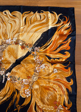 Load image into Gallery viewer, Hermes Silk Twill Scarf “Eva” by Philippe  Dumas.