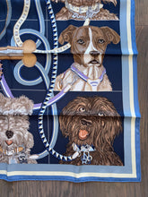 Load image into Gallery viewer, Hermes Vintage Silk Scarf “Jour de Casting” by Liz Stirling.