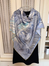 Load image into Gallery viewer, Hermes Silk Scarf “Acte III, Scene I, La Clairiere» by Edouard Baribeaud.