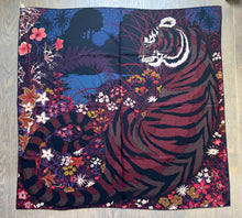 Load image into Gallery viewer, Hermes Cashmere/Silk Shawl “Tyger Tyger” by Alice Shirley 140