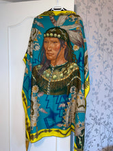 Load image into Gallery viewer, Hermes Cashmere/Silk GM Shawl “Cosmogonie apache” by Antoine Tzapoff 140.