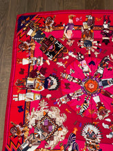 Load image into Gallery viewer, Hermes Cashmere/Silk Shawl “Kachinas” by Kermit Oliver 140