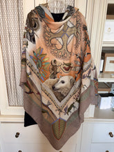 Load image into Gallery viewer, Hermes Cashmere/Silk Shawl “La Vie Du Grand Nord” 140