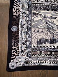 Hermes Silk Scarf “La Femme aux Semelles de Vent” by Aline Honore
