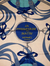 Load image into Gallery viewer, Hermes Cashmere/Silk Shawl “La Promenade du Matin” by Henri d'Origny 140
