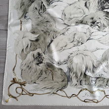 Load image into Gallery viewer, Hermes Silk Twill Scarf «Pékinois» by Xavier de Poret