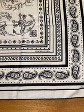 Load image into Gallery viewer, Hermes Cashmere and Silk GM Shawl “Tatouages Marins Bandana” by Sophie Koechlin 140.