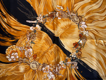Load image into Gallery viewer, Hermes Silk Twill Scarf “Eva” by Philippe  Dumas.
