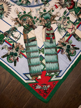 Load image into Gallery viewer, Hermes Cashmere/Silk Shawl “Kachinas” by Kermit Oliver 140