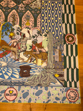 Load image into Gallery viewer, Hermes Cashmere and Silk GM Shawl «La Danse des Amazones» by Edouard Baribeaud 140.