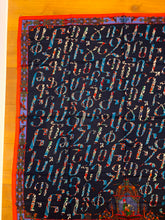 Load image into Gallery viewer, Rare Highly Collectible Hermes Cashmere and Silk GM Shawl “Lettres d’Erevan” by Karen Petrossian 140.