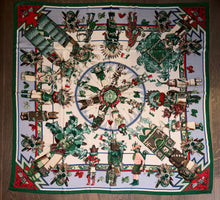 Load image into Gallery viewer, Hermes Cashmere/Silk Shawl “Kachinas” by Kermit Oliver 140