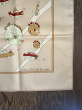 Load image into Gallery viewer, Hermes Cotton Scarf “Au Clair de la Mer” by Dominik Jarlegant.