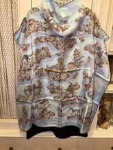 Load image into Gallery viewer, Hermes Silk Twill Scarf “Nuées Imaginaires” by Christine Henry.