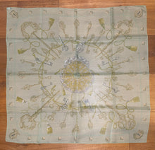 Load image into Gallery viewer, Hermes Silk Mousseline Scarf “Les Cles” by Caty Latham.