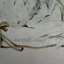 Load image into Gallery viewer, Hermes Silk Twill Scarf «Pékinois» by Xavier de Poret