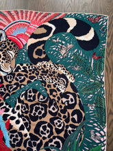 Load image into Gallery viewer, Hermes Cashmere and Silk GM Shawl “Jaguar Quetzal” by Alice Shirley 140.