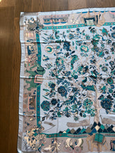 Load image into Gallery viewer, Hermes Silk Plume GM Shawl “Fantaisies indiennes” by Loïc Dubigeon 140.